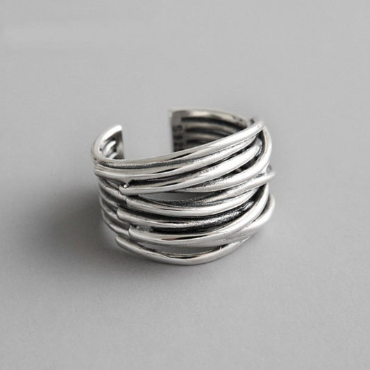 WW | Silver Adjustable Layered Ring