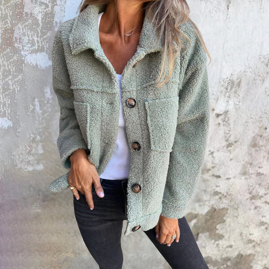 WW | Damenjacke aus weichem Teddy-Material