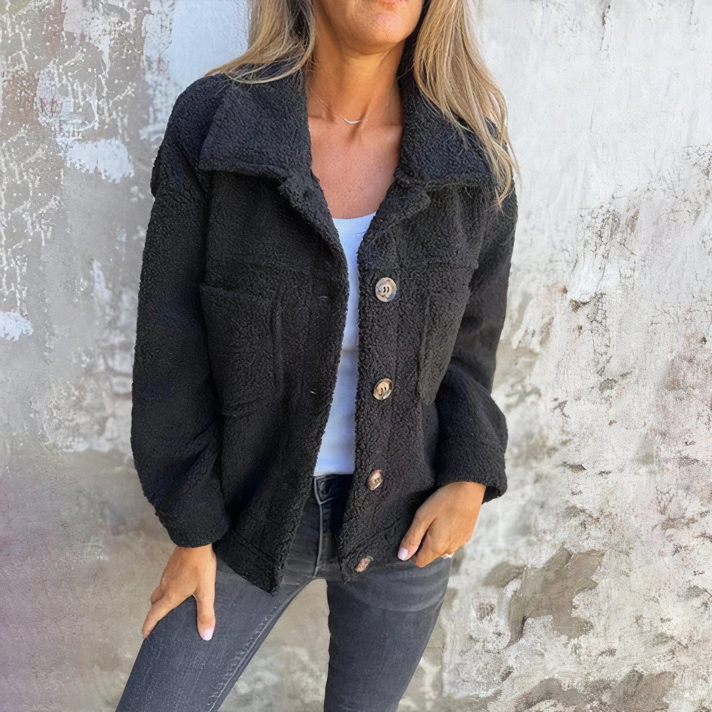 WW | Women's Jacket in Soft Teddy Material