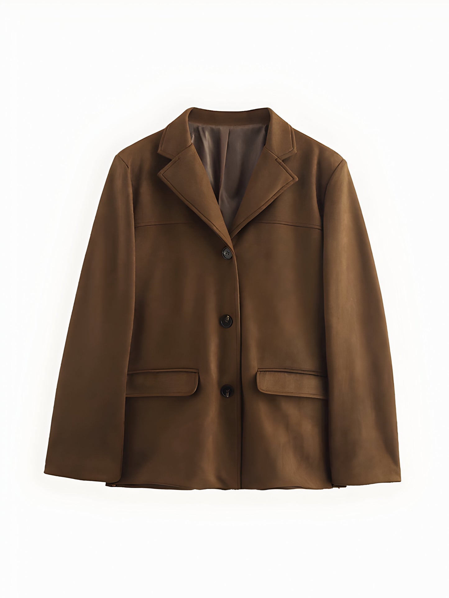 WW | Tailored fit Soft texture Lapel collar Hip length