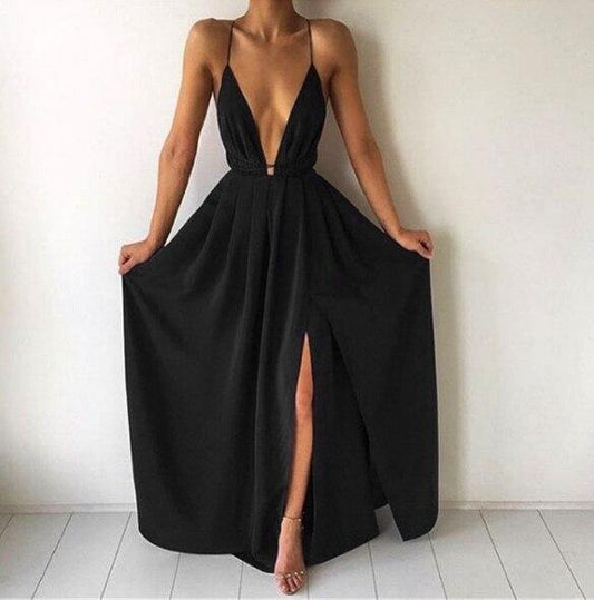 WW | Maxi Dress with Deep U-Neck