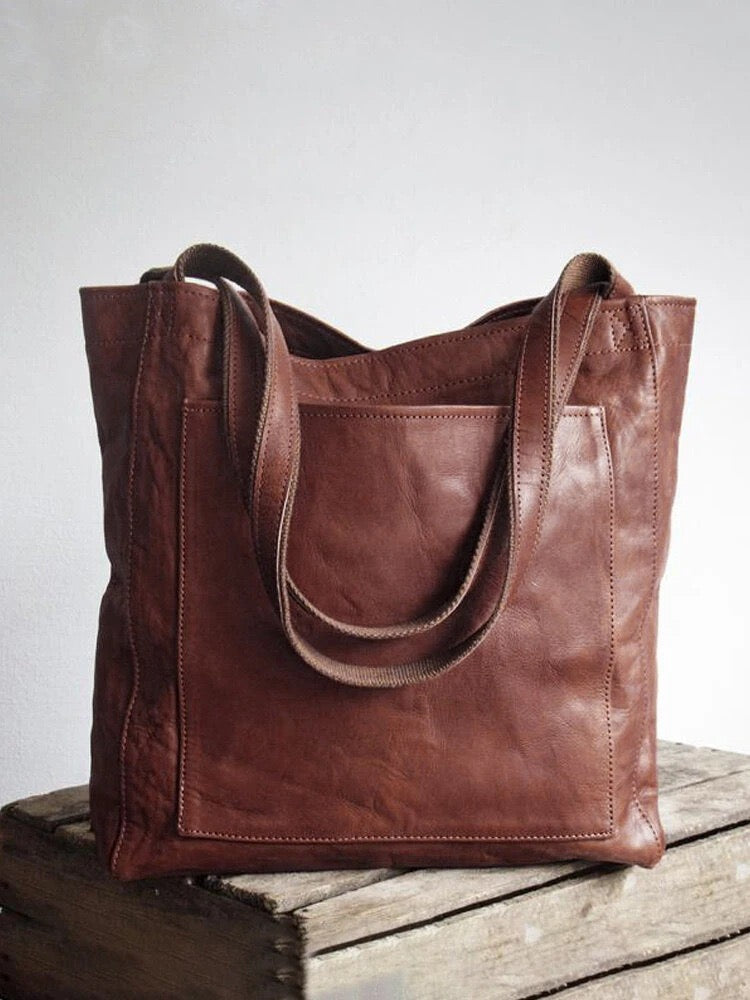 WW - Women's Shoulder Bag made of Vegan Leather