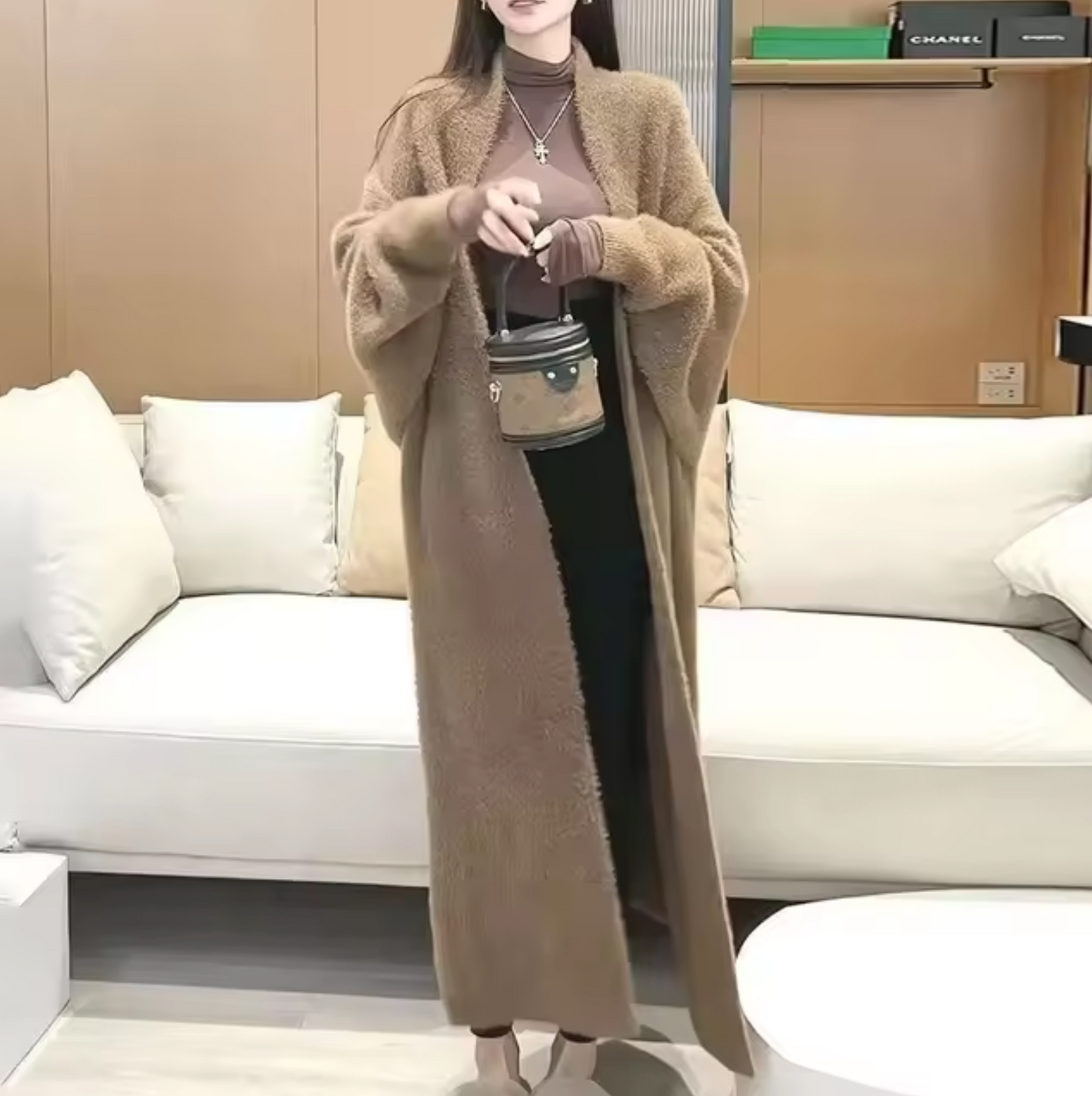 WW | Lange Strickjacke aus Kaschmir