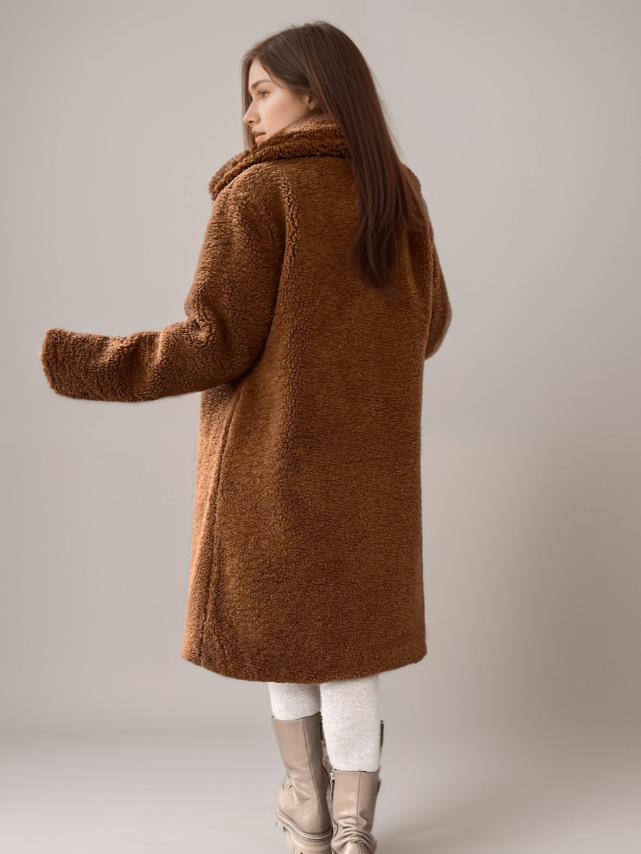 WW | Teddy Mantel - Plüschwärme - Faux Shearling - Lässiger Winterstil