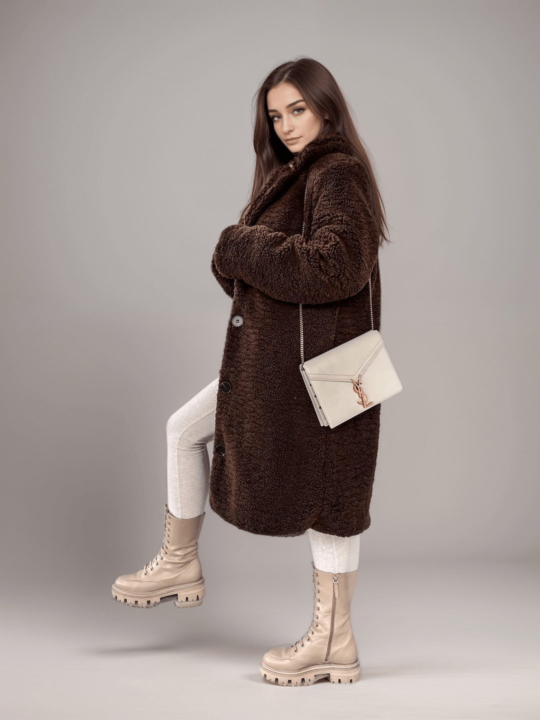 WW | Teddy Mantel - Plüschwärme - Faux Shearling - Lässiger Winterstil