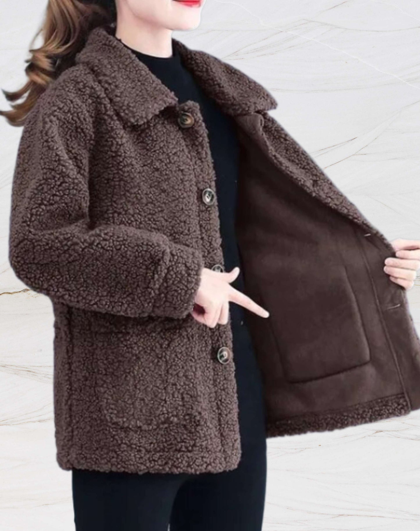 WW | Women's Warm Fleece Jacket with Polo Collar