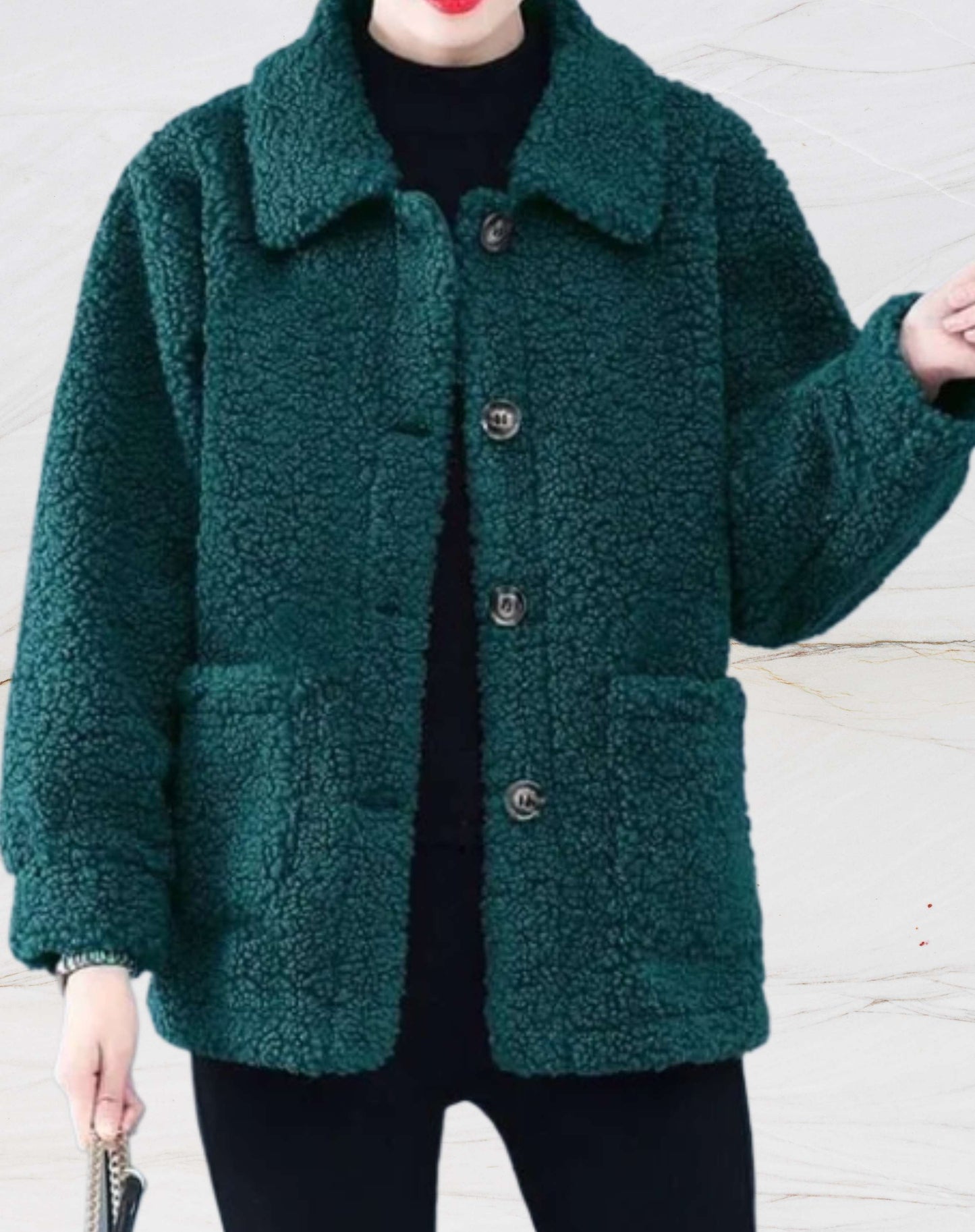 WW | Women's Warm Fleece Jacket with Polo Collar