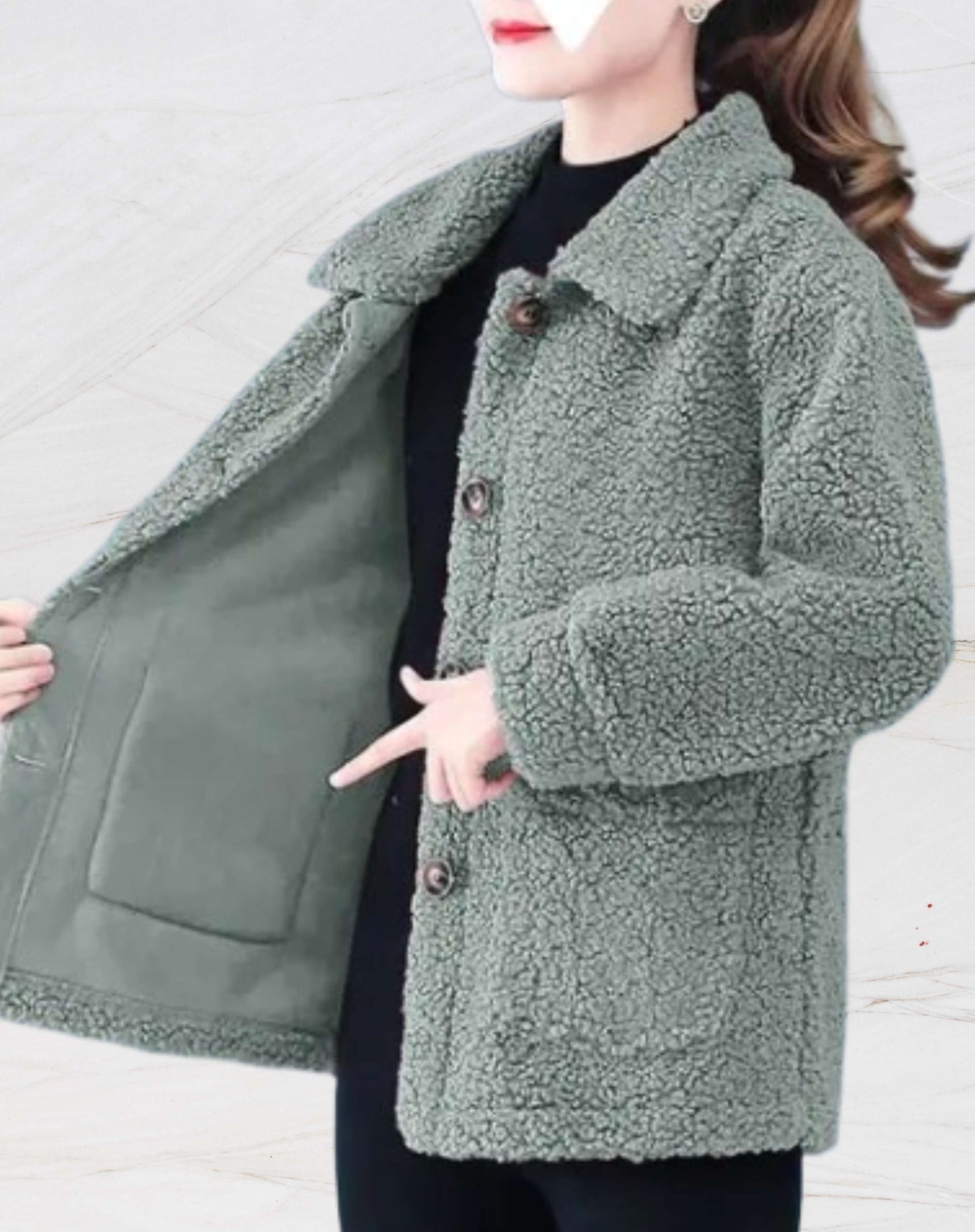 WW | Women's Warm Fleece Jacket with Polo Collar