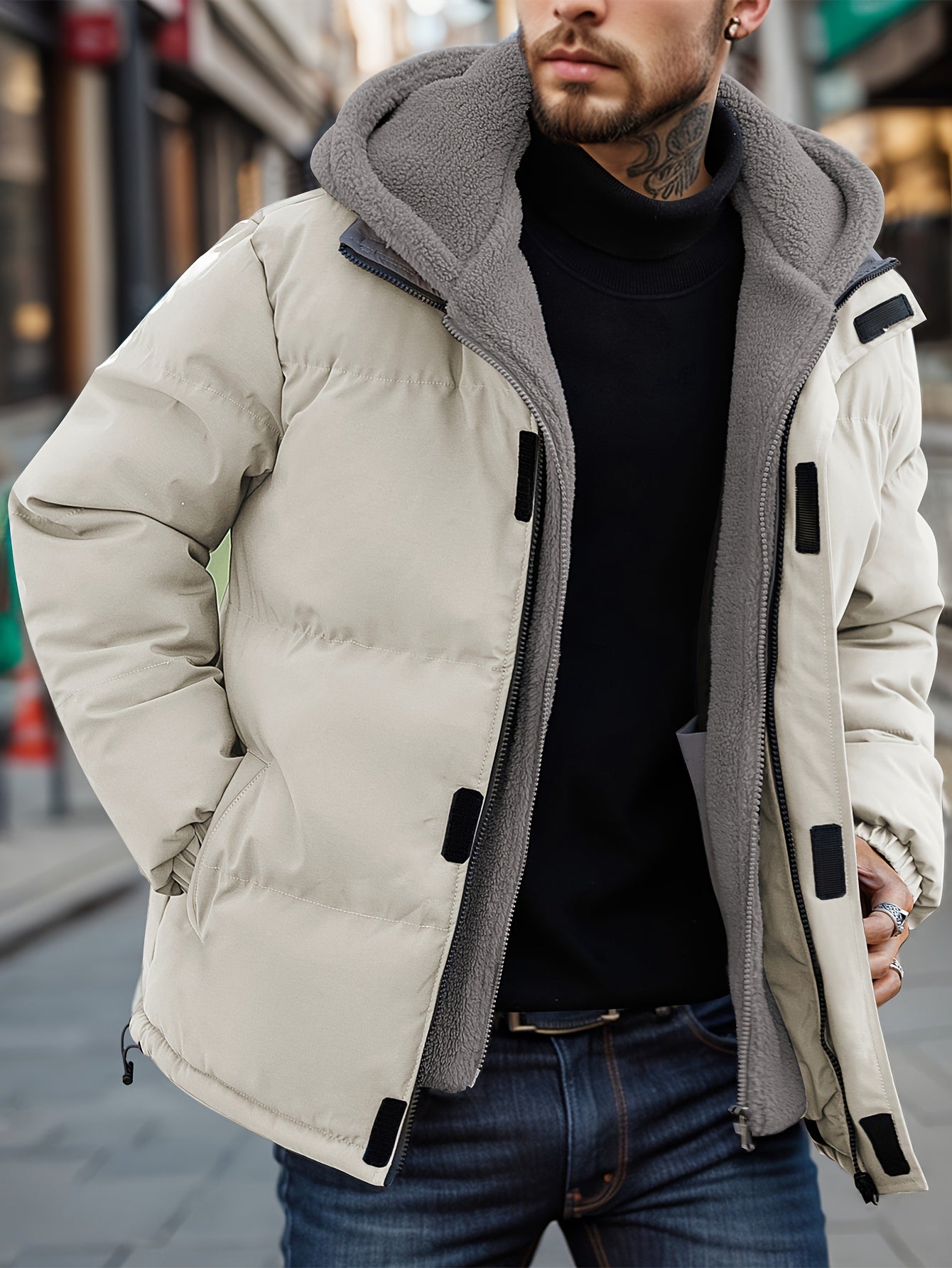 WW | Men's Winter Quilted Jacket with Zipper and Comfortable Fit