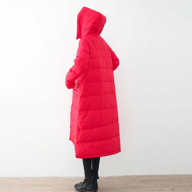 WW | schwarzer Daunenmantel oversized Puffers Jacken Neue chinesische Knopfmäntel mit Kapuze