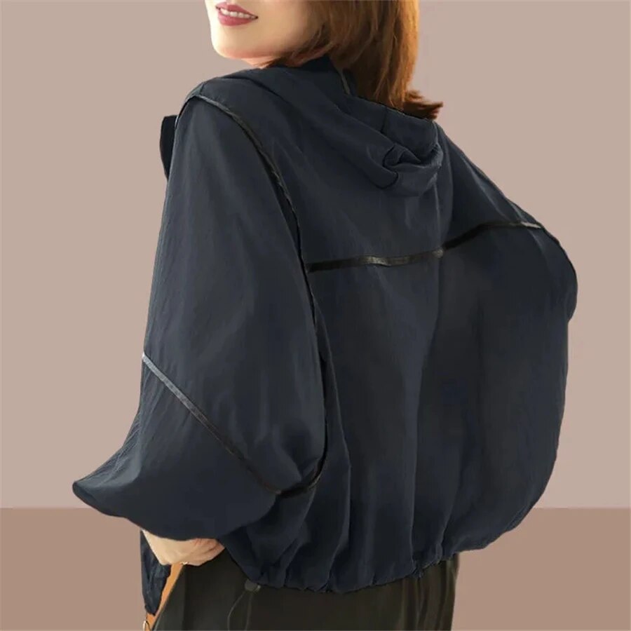 WW | Airy Women's Summer Hoodie Jacket with Oversized Fit