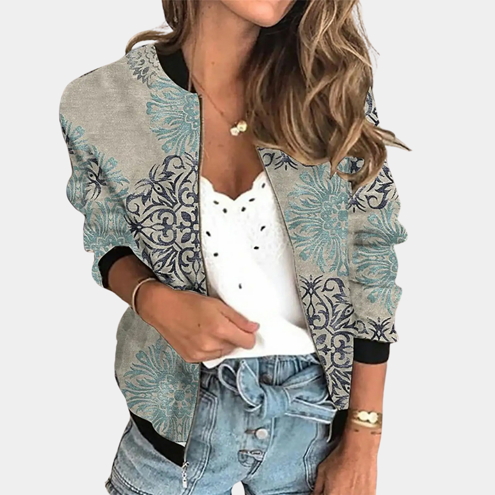 WW | Trendy Printed Spring Jacket for Women