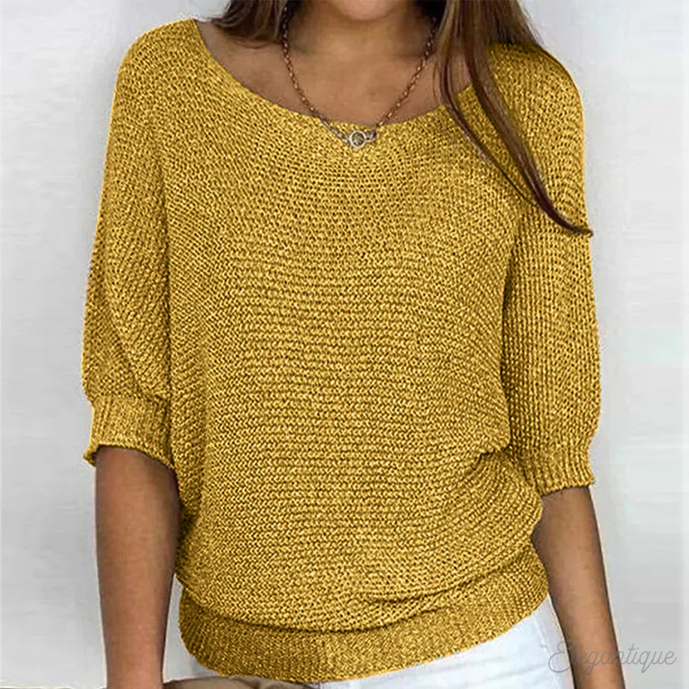 WW | Strick Lässig Damenpullover Bequemer Und Stylischer Pullover