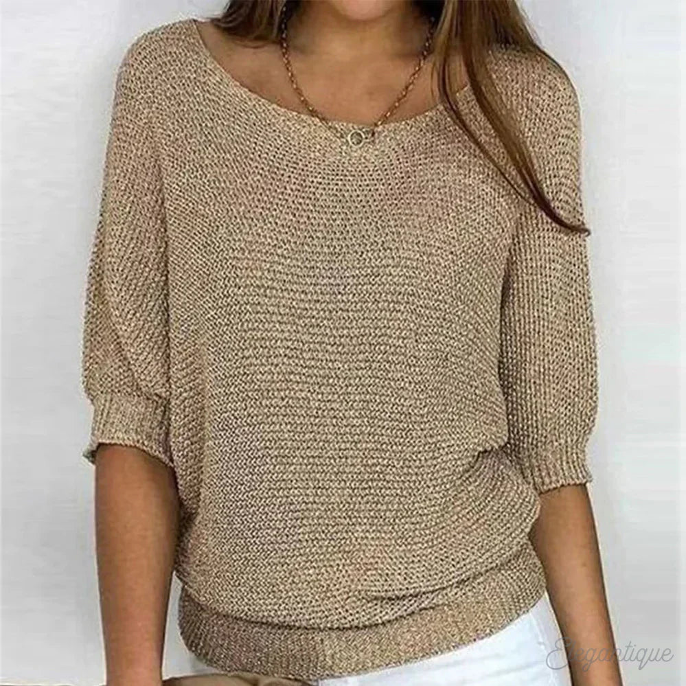 WW | Strick Lässig Damenpullover Bequemer Und Stylischer Pullover