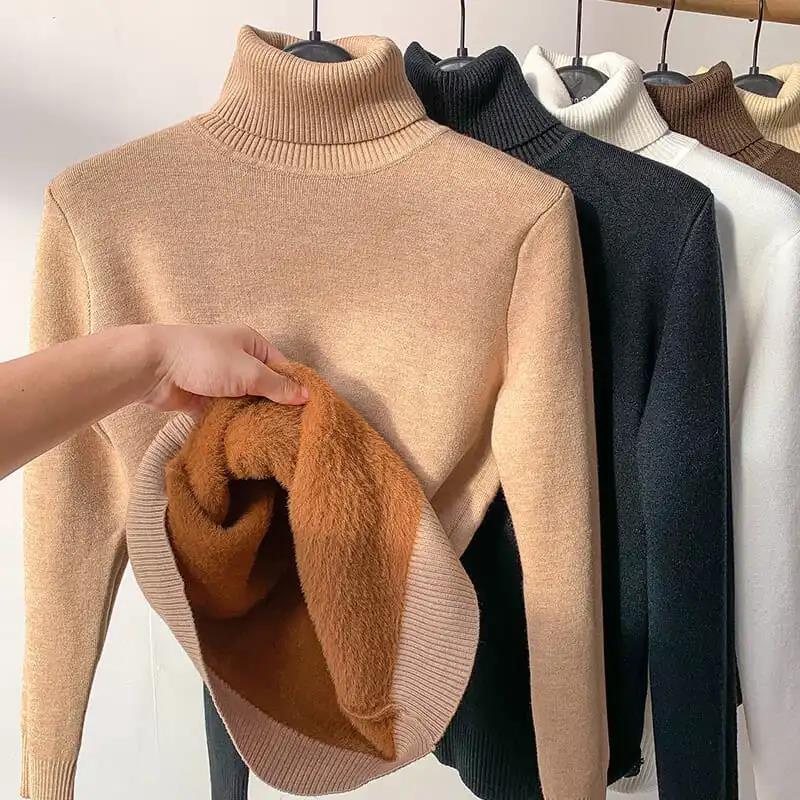 WW | Rollkragenpullover - Weiches Fleece-Innenfutter - Warm & Stilvoll für Herbst & Winter