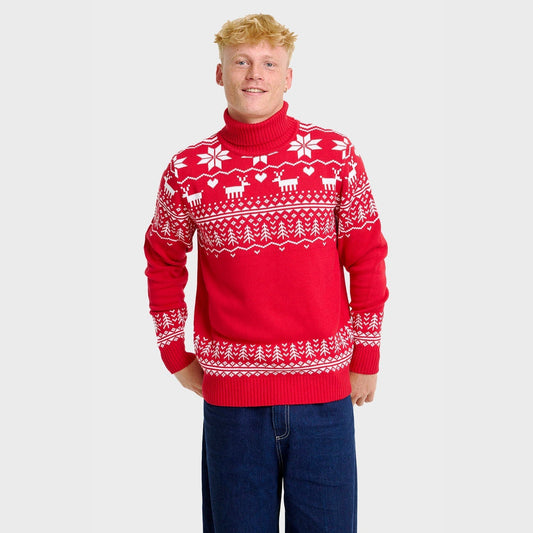 WW | Der grönländische Weihnachtsrollkragenpullover - Herren