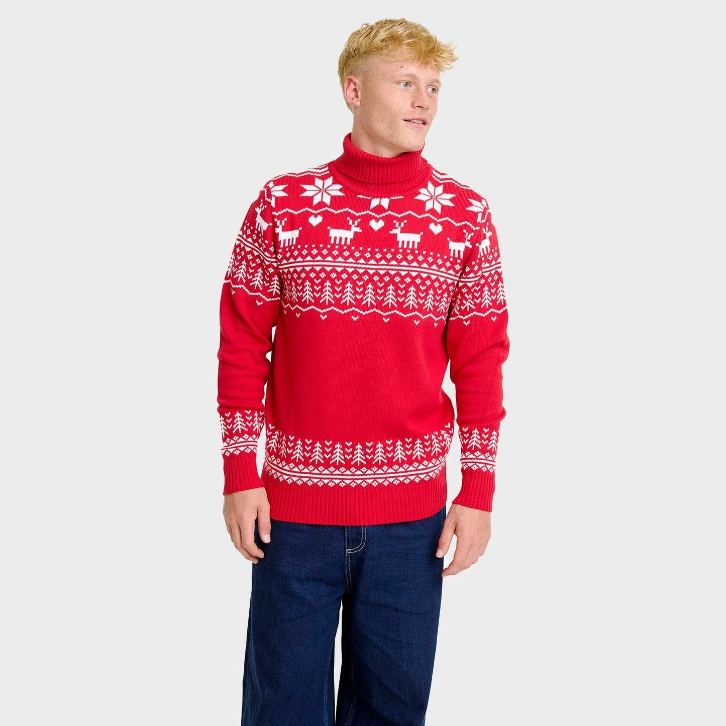 WW | Der grönländische Weihnachtsrollkragenpullover - Herren