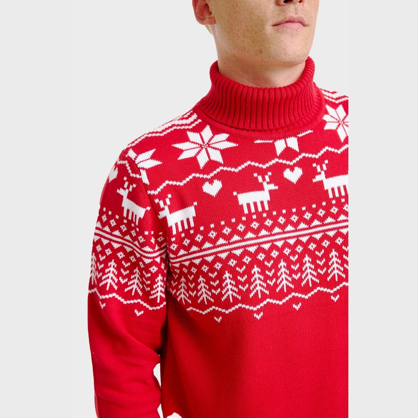 WW | Der grönländische Weihnachtsrollkragenpullover - Herren