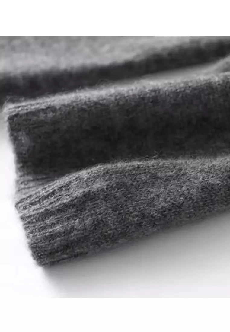 WW | Schlichter Einfarbiger Pullover mit Langen Ärmeln