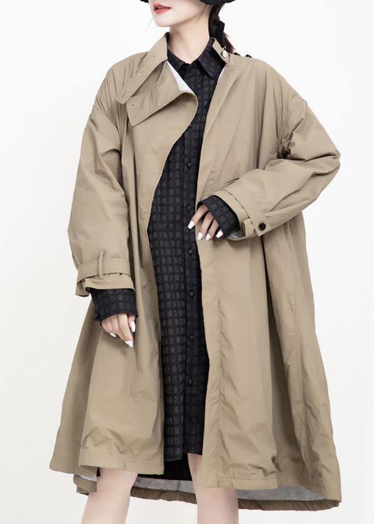 WW | ways to wear Fashion asymmetrische Mäntel Damen khaki Midi Jacken
