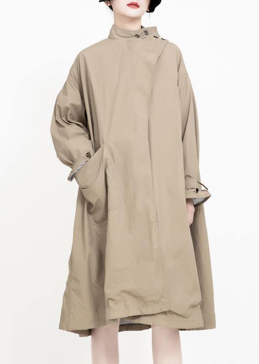 WW | ways to wear Fashion asymmetrische Mäntel Damen khaki Midi Jacken