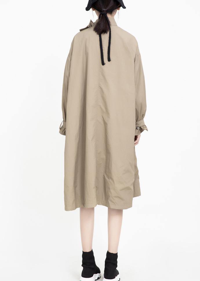 WW | ways to wear Fashion Asymmetric Coats Women's Khaki Midi Jackets