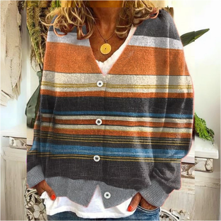 WW | Women's Cardigan with Flower Buttons