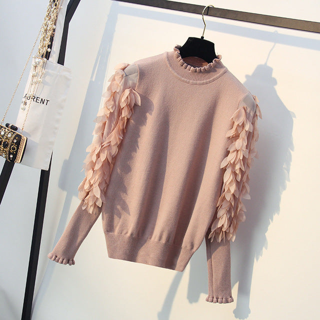 WW | Kragen Strickpullover