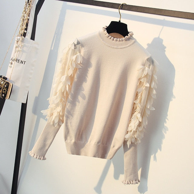 WW | Kragen Strickpullover