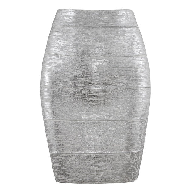 WW | Glitter & Gold Pencil Skirt