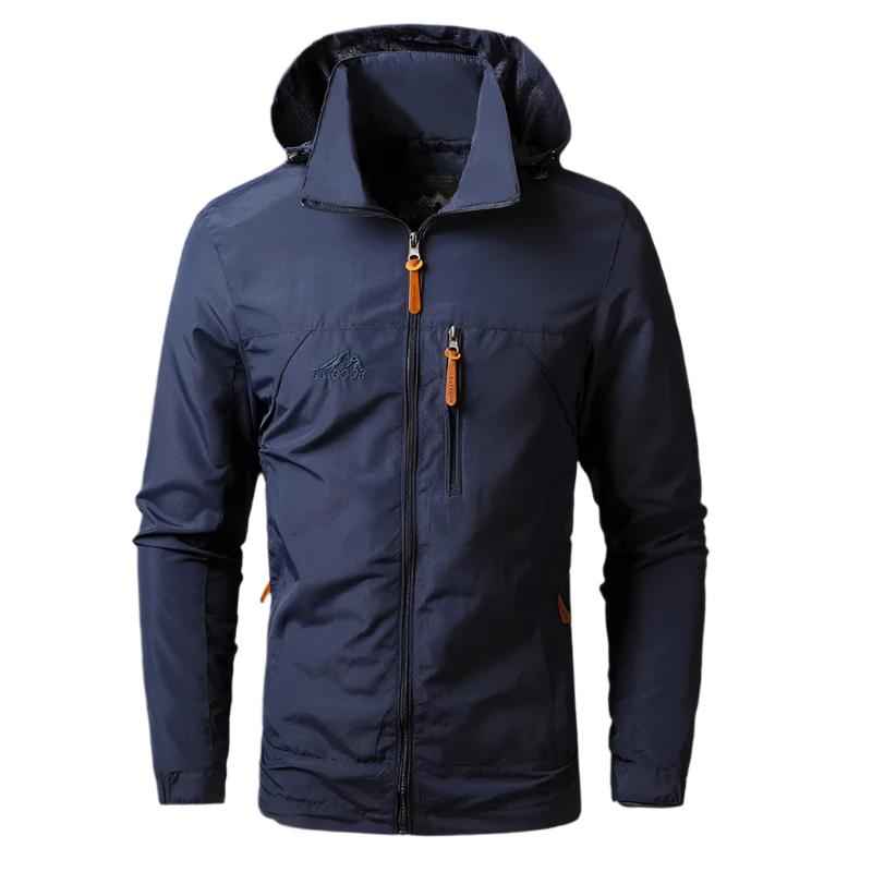 WW | Herren Wasserdichte Windjacke - Mit Kapuze