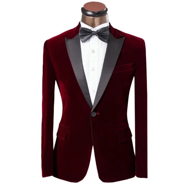 WW | Men's Slim Fit Summer Jacket with Contrasting Lapel