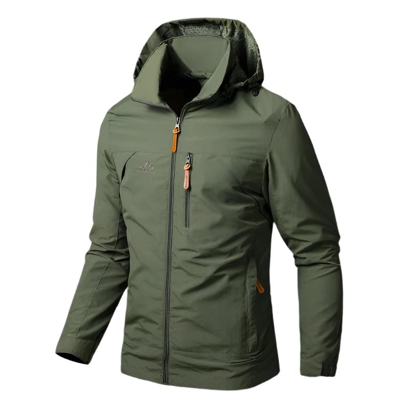 WW | Herren Wasserdichte Windjacke - Mit Kapuze