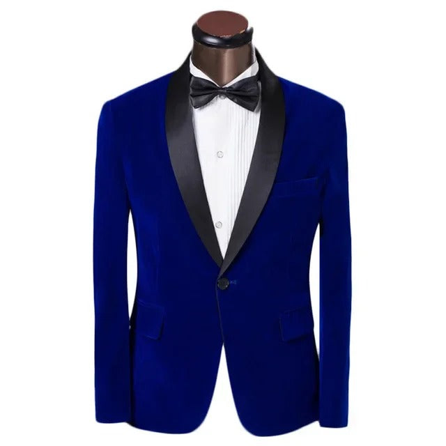 WW | Men's Slim Fit Summer Jacket with Contrasting Lapel