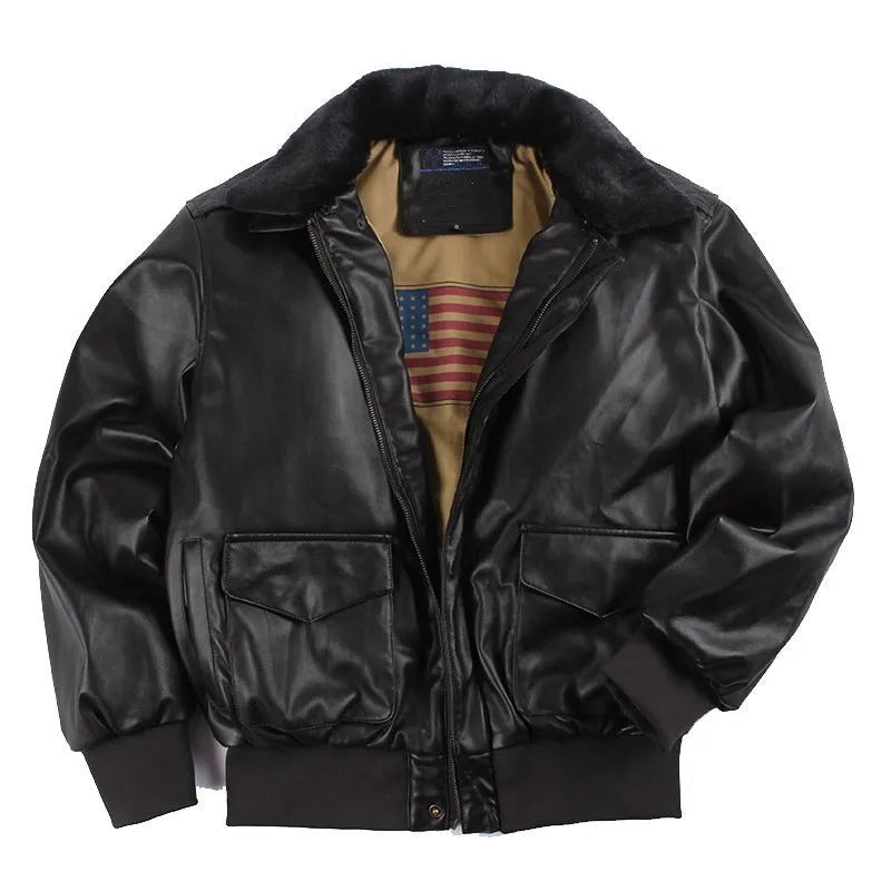 WW | Winter Vintage Leder Motorradjacke