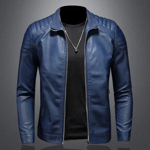 WW | Legere vegane Lederjacke mit Taschen für Herren - Perfekt für den Alltag