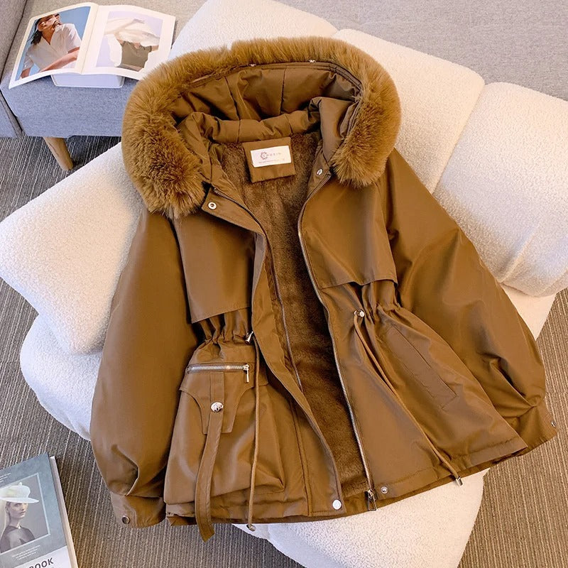 WW | Neue Mode Frauen Winterjacke Kunstpelz Kragen