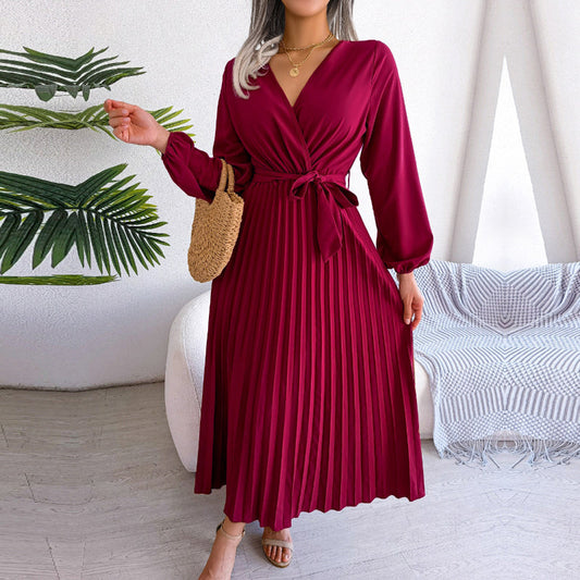 WW | Casual Pleated Skirt Dress