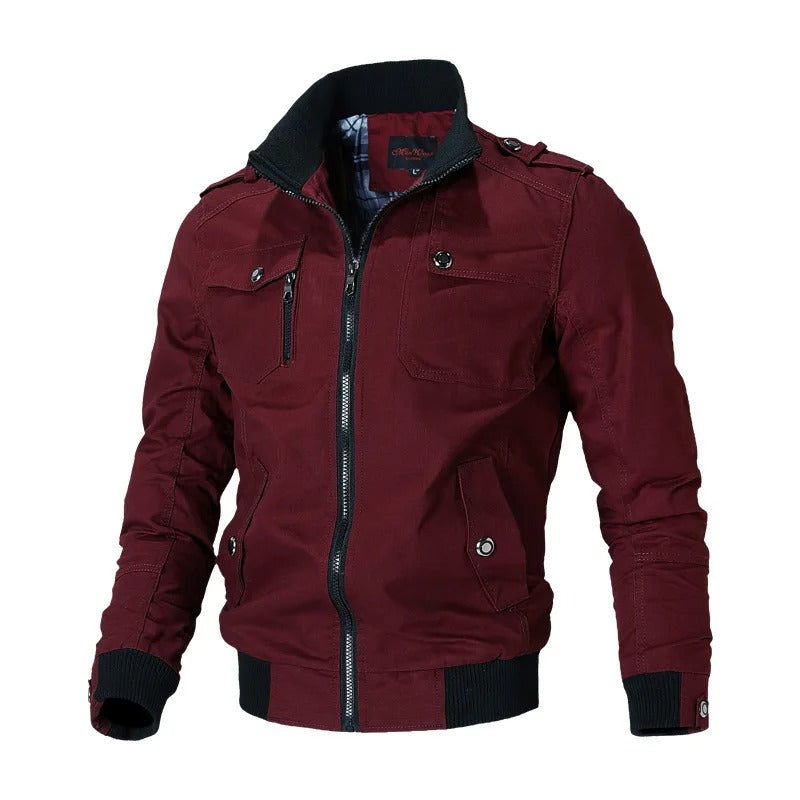 WW |  Bequeme Windbreaker Bomberjacke für Herren - Ideal für Frühling und Herbst