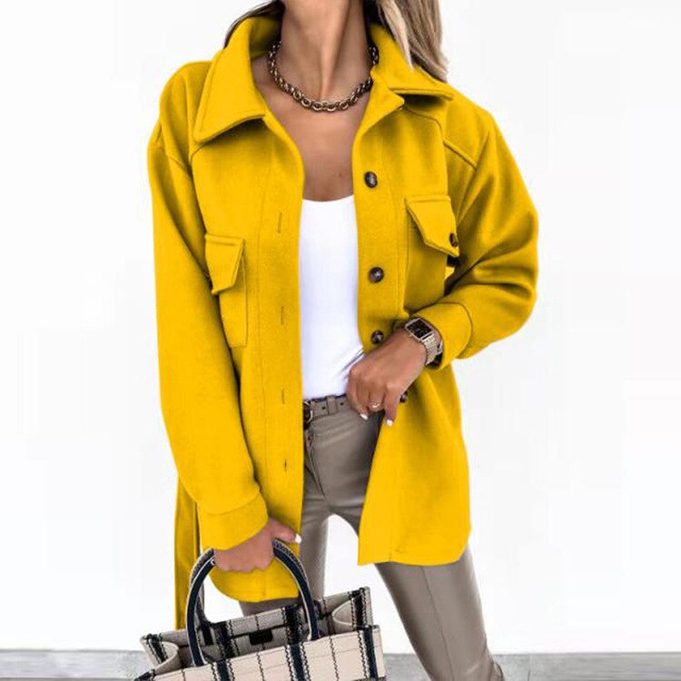 WW | Elegant Jacket with Wool Look for Women