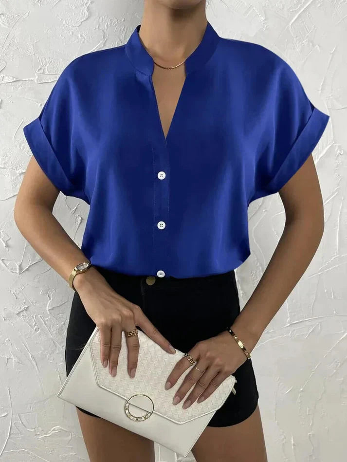 WW | Elegantes V-ausschnitt Top Für Frauen