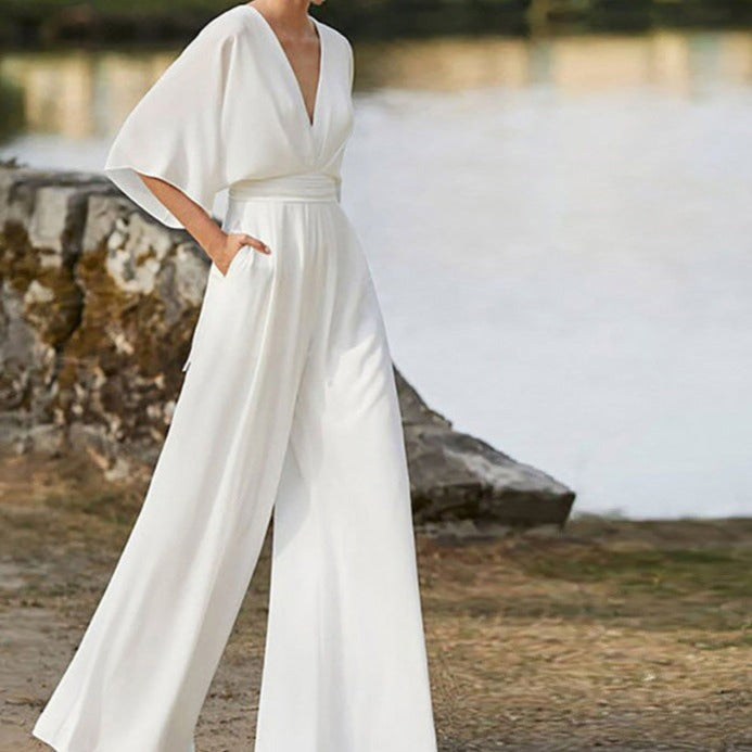 WW | Wide Neck Jumpsuit for Women
