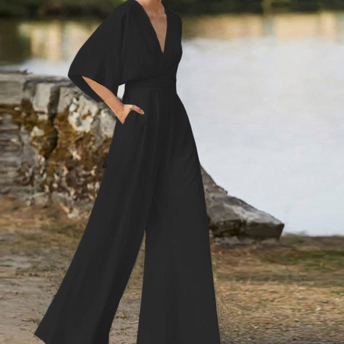 WW | Wide Neck Jumpsuit for Women