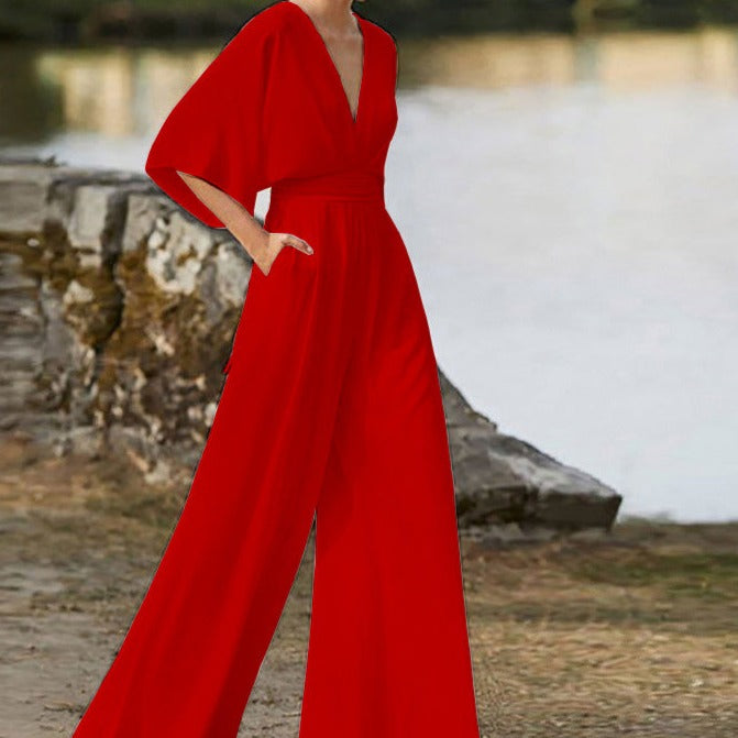 WW | Wide Neck Jumpsuit for Women