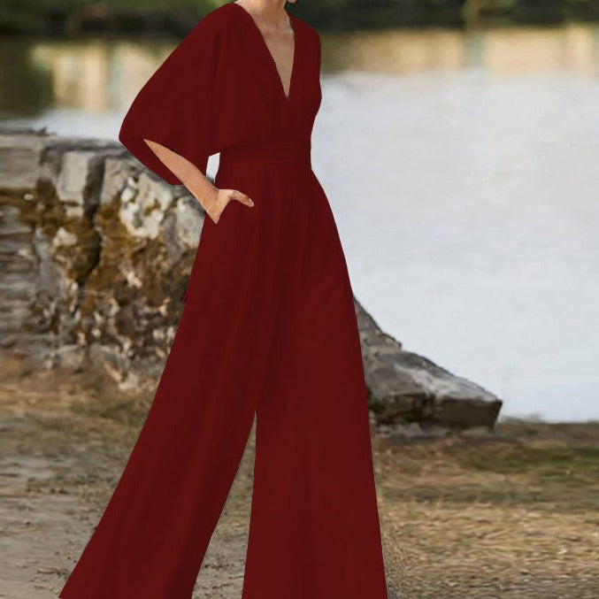 WW | Wide Neck Jumpsuit for Women