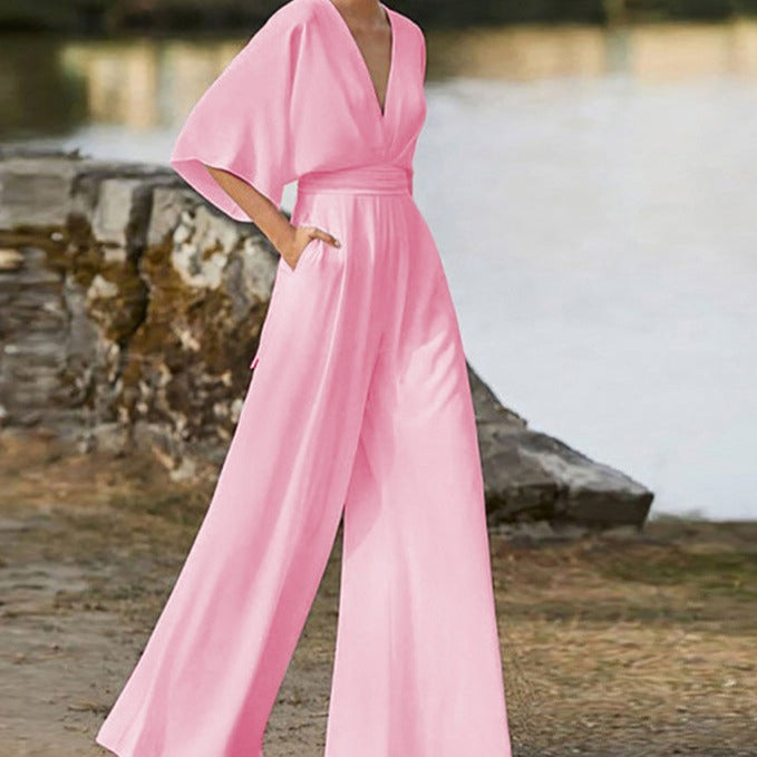 WW | Wide Neck Jumpsuit for Women