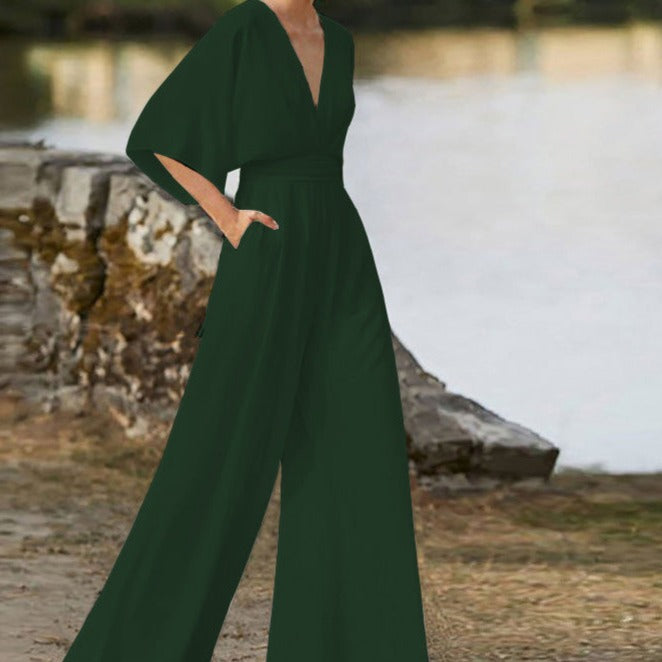 WW | Wide Neck Jumpsuit for Women
