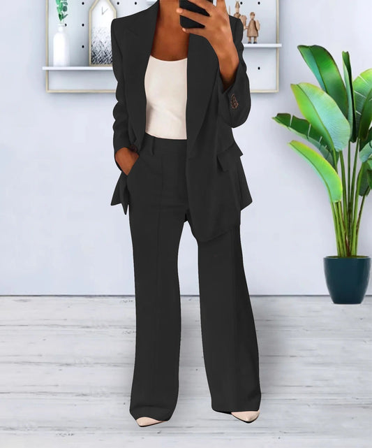 WW - Blazer Und Hose - Klassiker - Vielseitiges Design, Hochleistungsstoff - Ideal Für Geschäft Für Damen