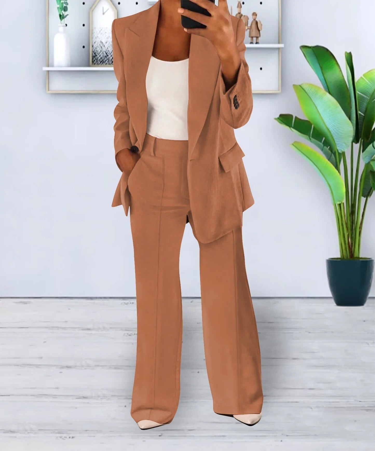 WW |  Blazer und Hose - Klassiker - Vielseitigs Design, Höchleistigsstoff - Ideal für Geschäft für Damen