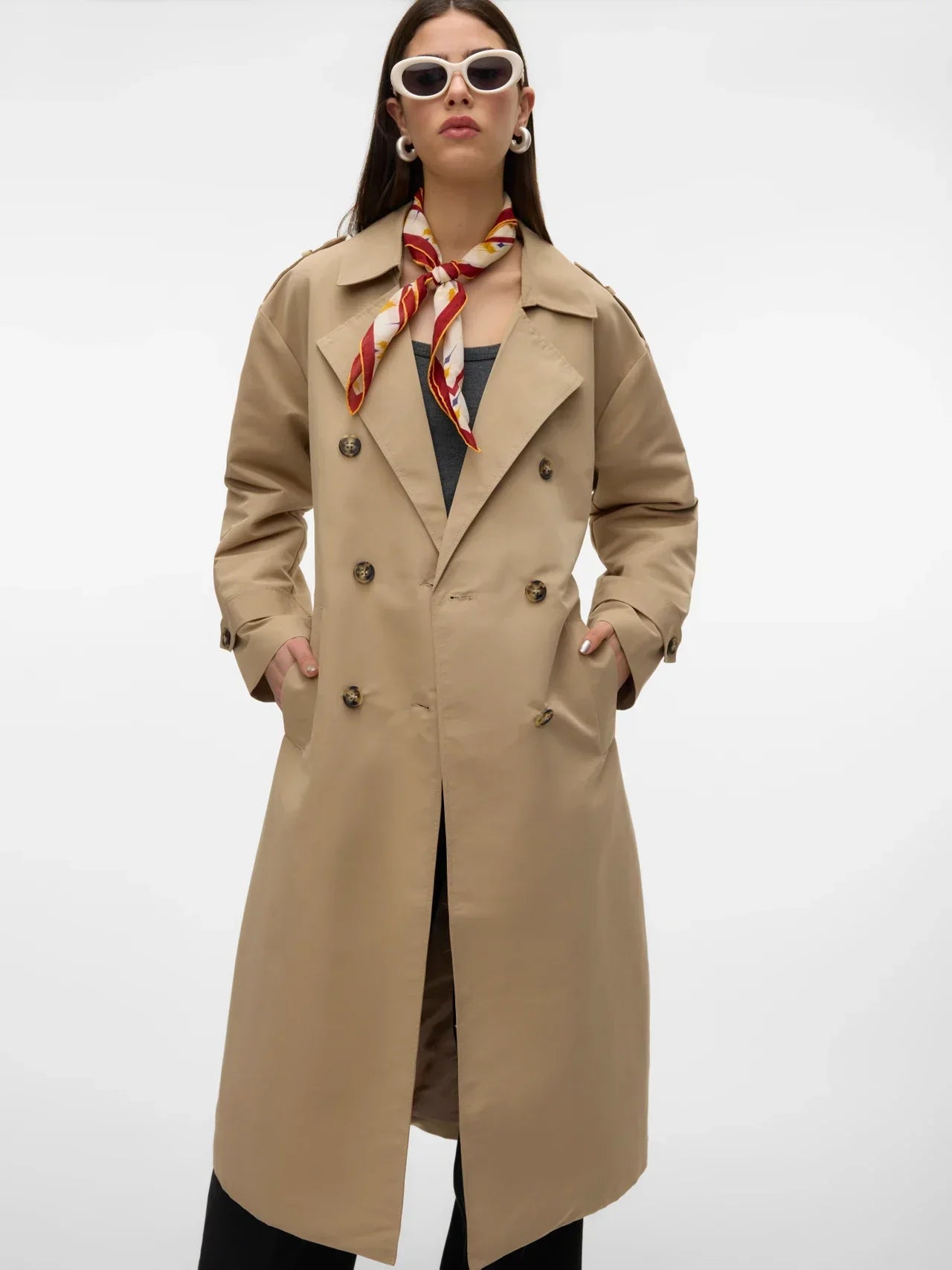 WW | Trench Coat Stylish and Functional Ideal for Windy Days